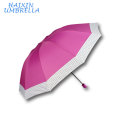 Cor-de-rosa Guarda Chuva EUA e Brasil Mercado Big Folding Umbrella Atacado Fabricante China